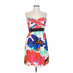 Tibi New York Strapless Floral Print Dress Size 10